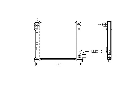 Kylare, motorkylning 17002093 International Radiators