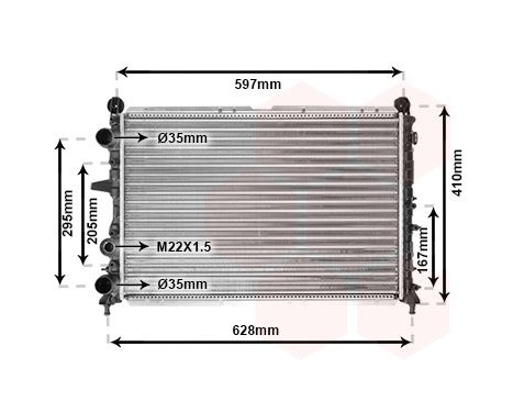 Kylare, motorkylning 17002096 International Radiators, bild 2