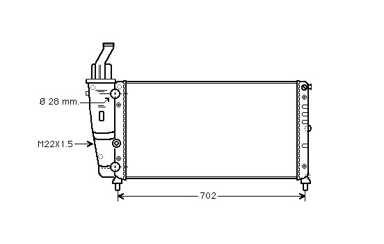 Kylare, motorkylning 17002200 International Radiators