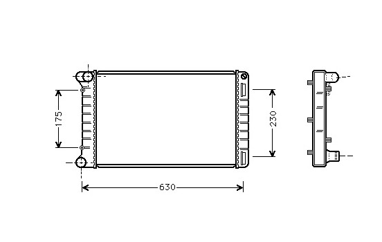Kylare, motorkylning 17002212 International Radiators