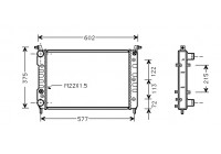 Kylare, motorkylning 17002225 International Radiators