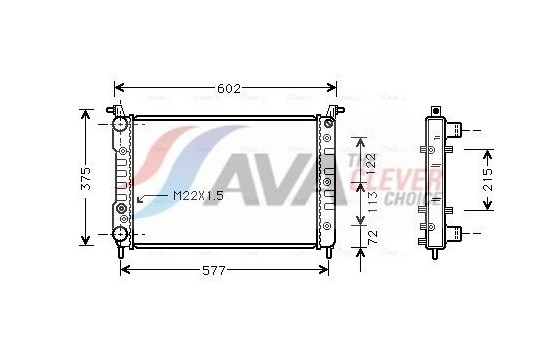 Kylare, motorkylning 17002226 International Radiators, bild 2