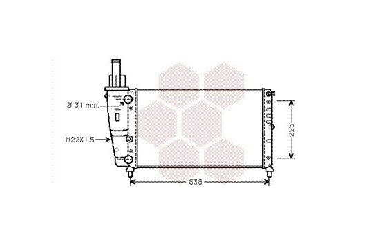 Kylare, motorkylning 17002228 International Radiators, bild 2