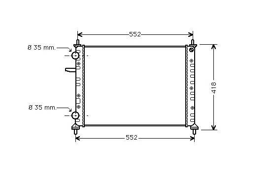 Kylare, motorkylning 17002229 International Radiators