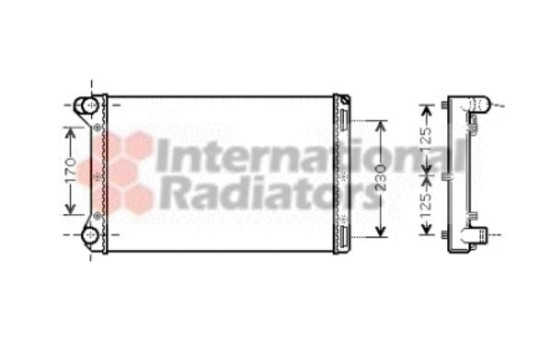 Kylare, motorkylning 17002301 International Radiators, bild 2