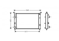 Kylare, motorkylning 17002316 International Radiators
