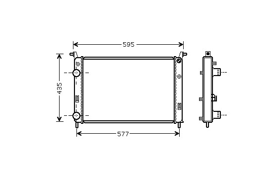 Kylare, motorkylning 17002316 International Radiators