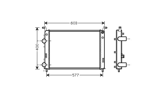 Kylare, motorkylning 17002336 International Radiators