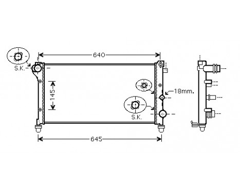 Kylare, motorkylning 17002362 International Radiators