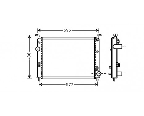 Kylare, motorkylning 17002371 International Radiators