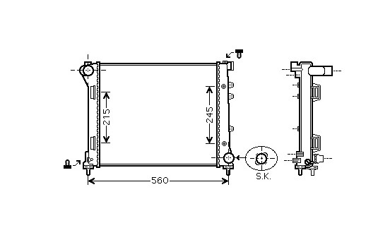 Kylare, motorkylning 17002387 International Radiators