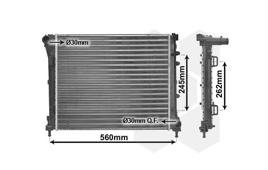Kylare, motorkylning 17002387 International Radiators, bild 2