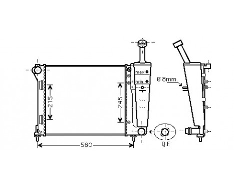 Kylare, motorkylning 17002404 International Radiators