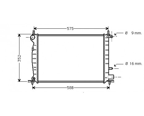 Kylare, motorkylning 18002219 International Radiators