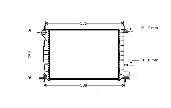 Kylare, motorkylning 18002219 International Radiators
