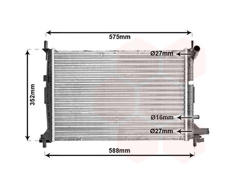 Kylare, motorkylning 18002220 International Radiators, bild 2