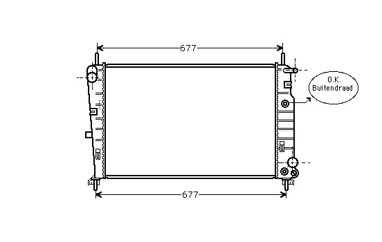 Kylare, motorkylning 18002226 International Radiators