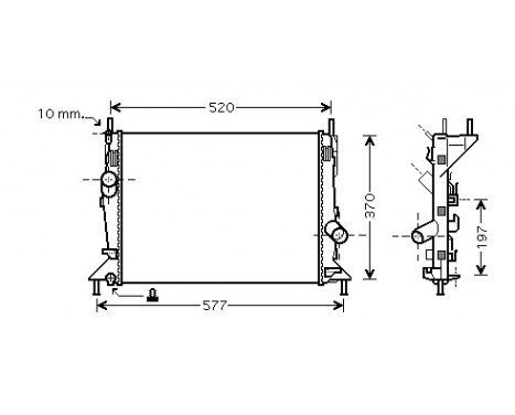 Kylare, motorkylning 18002368 International Radiators