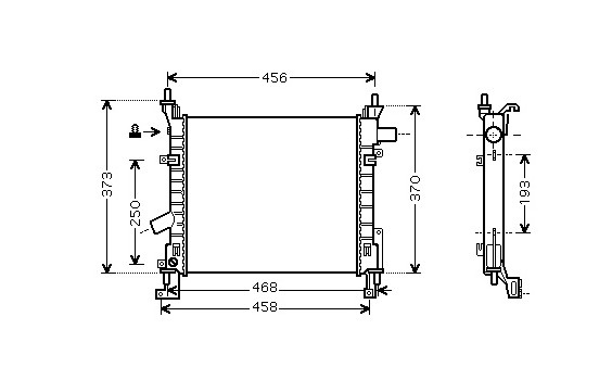 Kylare, motorkylning 18002373 International Radiators