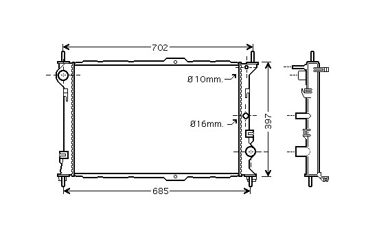 Kylare, motorkylning 18002381 International Radiators