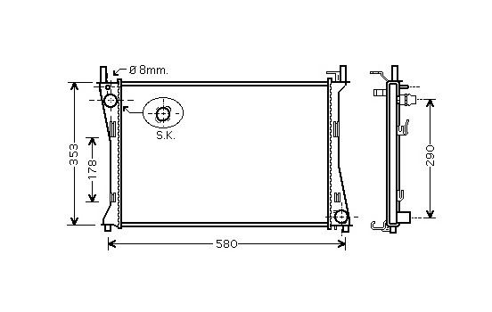 Kylare, motorkylning 18002400 International Radiators