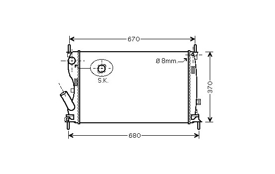 Kylare, motorkylning 18002408 International Radiators
