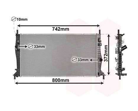 Kylare, motorkylning 18002596 International Radiators