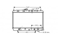 Kylare, motorkylning 25002051 International Radiators