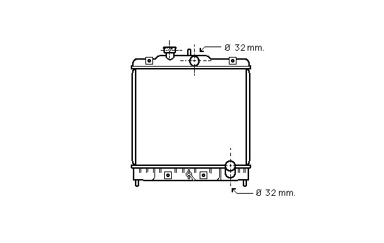 Kylare, motorkylning 25002075 International Radiators