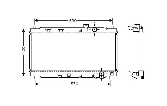 Kylare, motorkylning 25002077 International Radiators