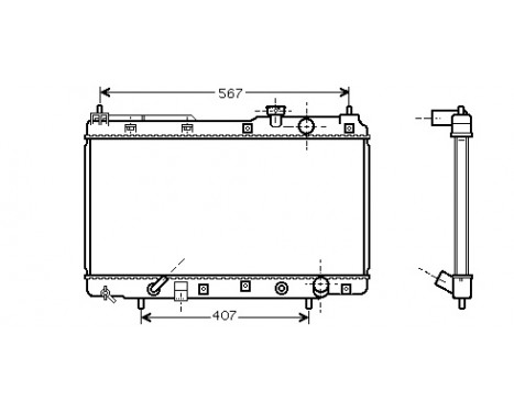 Kylare, motorkylning 25002104 International Radiators