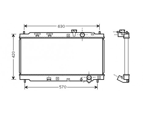 Kylare, motorkylning 25002180 International Radiators
