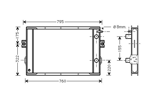 Kylare, motorkylning 28002020 International Radiators