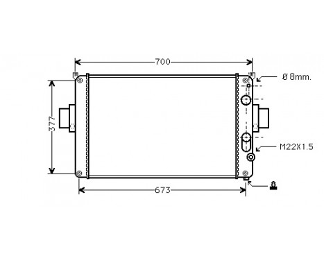 Kylare, motorkylning 28002022 International Radiators