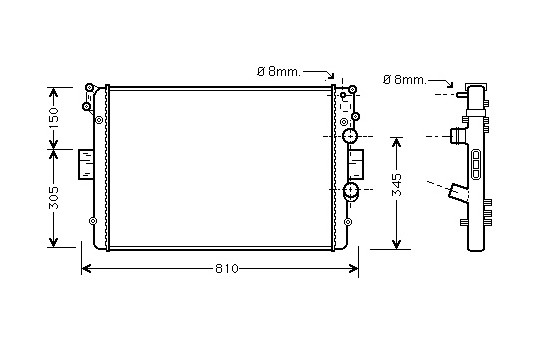 Kylare, motorkylning 28002042 International Radiators