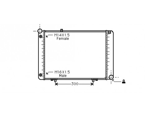 Kylare, motorkylning 30002074 International Radiators