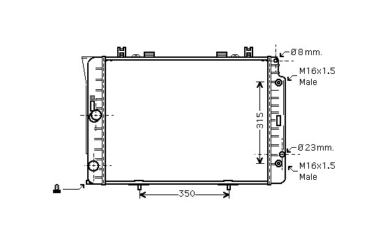 Kylare, motorkylning 30002151 International Radiators