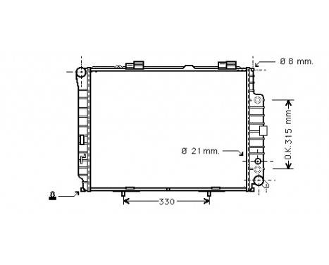 Kylare, motorkylning 30002228 International Radiators
