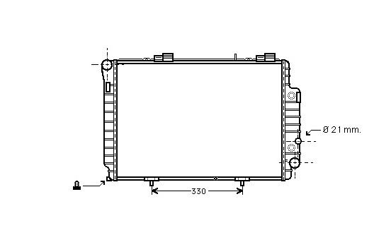 Kylare, motorkylning 30002230 International Radiators