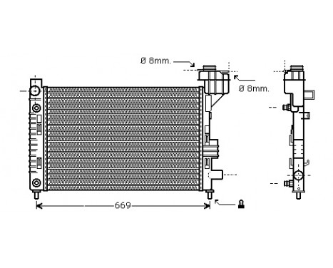 Kylare, motorkylning 30002248 International Radiators