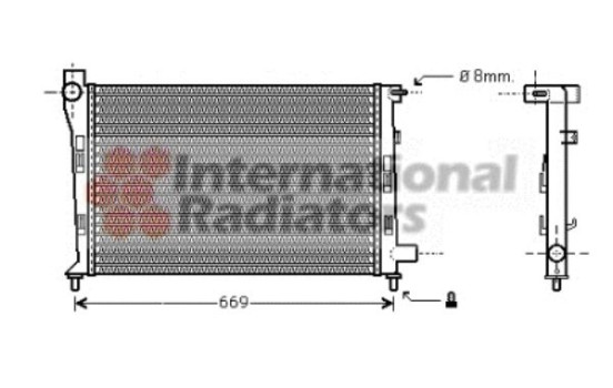 Kylare, motorkylning 30002281 International Radiators, bild 2
