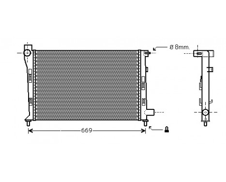 Kylare, motorkylning 30002281 International Radiators