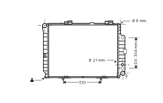 Kylare, motorkylning 30002305 International Radiators
