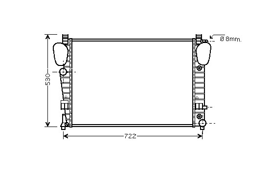 Kylare, motorkylning 30002311 International Radiators