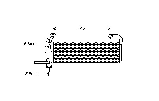 Kylare, motorkylning 30002322 International Radiators