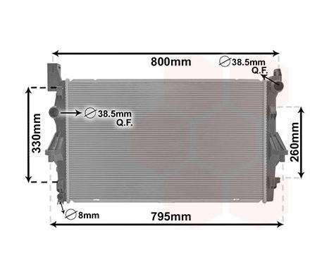 Kylare, motorkylning 30012708 International Radiators