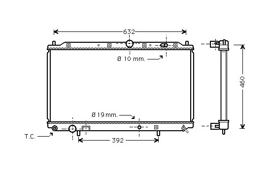 Kylare, motorkylning 32002116 International Radiators