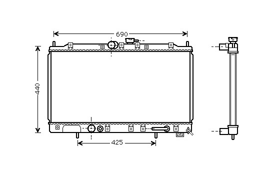 Kylare, motorkylning 32002123 International Radiators