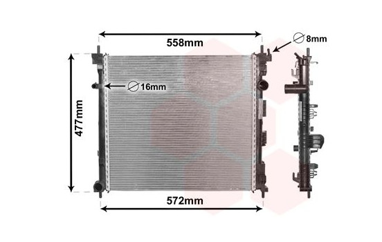 Kylare, motorkylning 33002407 International Radiators