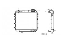 Kylare, motorkylning 37002003 International Radiators
